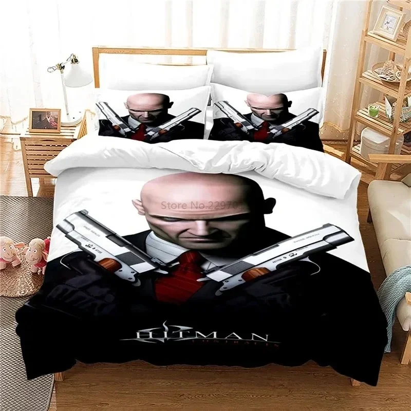 Home Textiles Sale - Hitman Killer 3D Bedding Set Print
