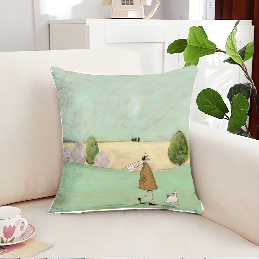 1pc Fashion Cartoon Printed Pi - Pillow Insert 18X18 recension och pris