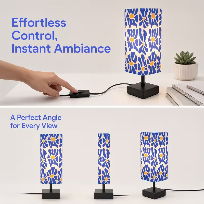 Modern Colorful Floral Table L - Home Textiles Usa recension och pris